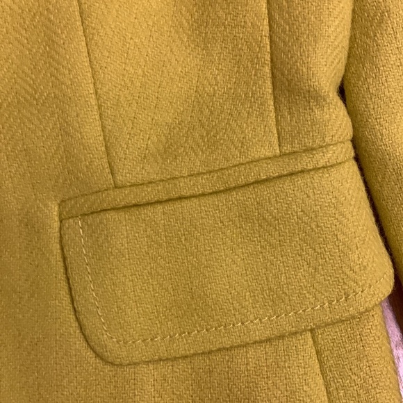 J. Crew Neon Acid Yellow Green Ecole Lightweight Wool Blogger Fav Blazer Chic - Picture 8 of 12